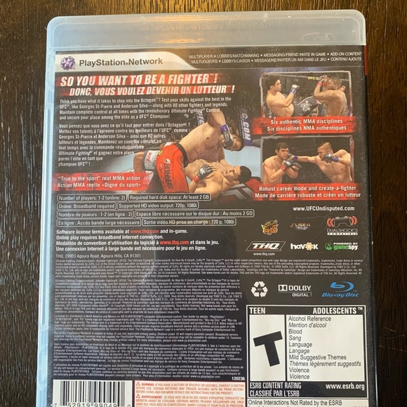 UFC 2009 Undisputed for PlayStation 3 - Black - Picture 2 of 4